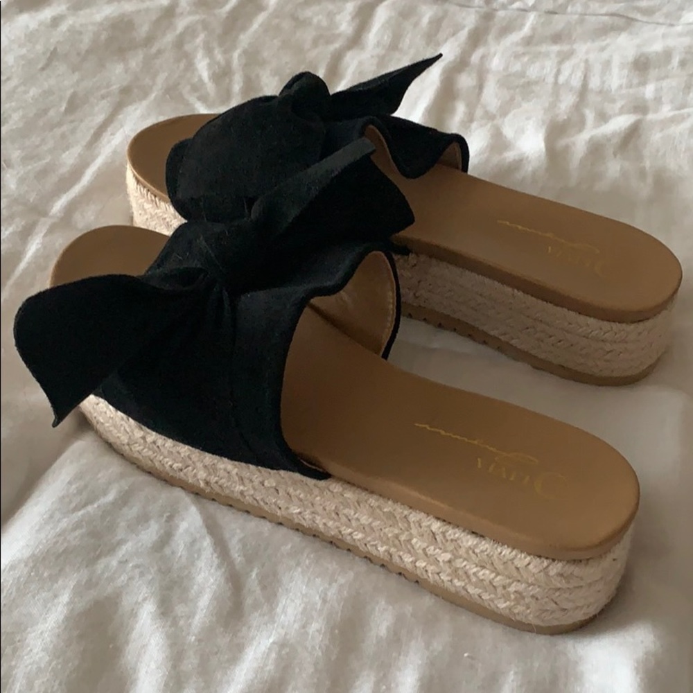 Espadrille Flatform Sandals- worn once